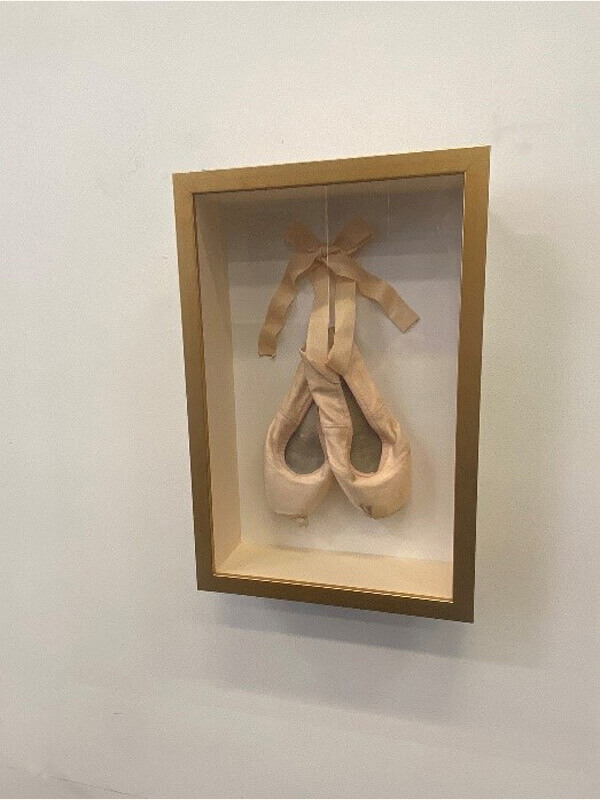 framed ballet slippers