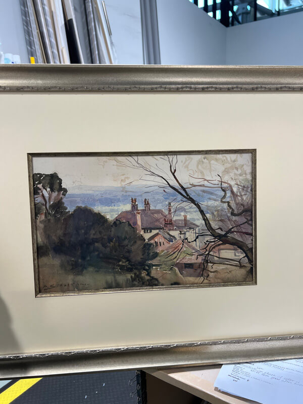 An Engligh Country House framed An Engligh Country House by Arthur Streeton