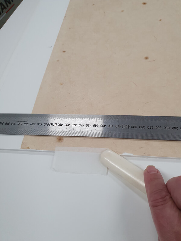 Hinging artwork on mat conservation