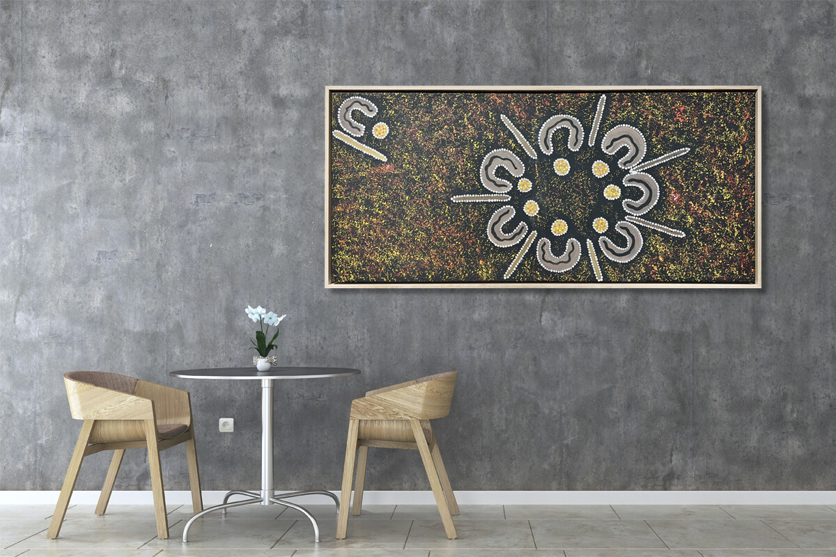 Contemporary floating frames for canvases Canvas in contemporary float frame