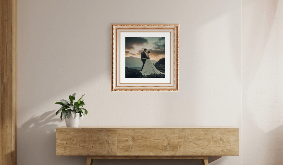 Frame matching style of photograph