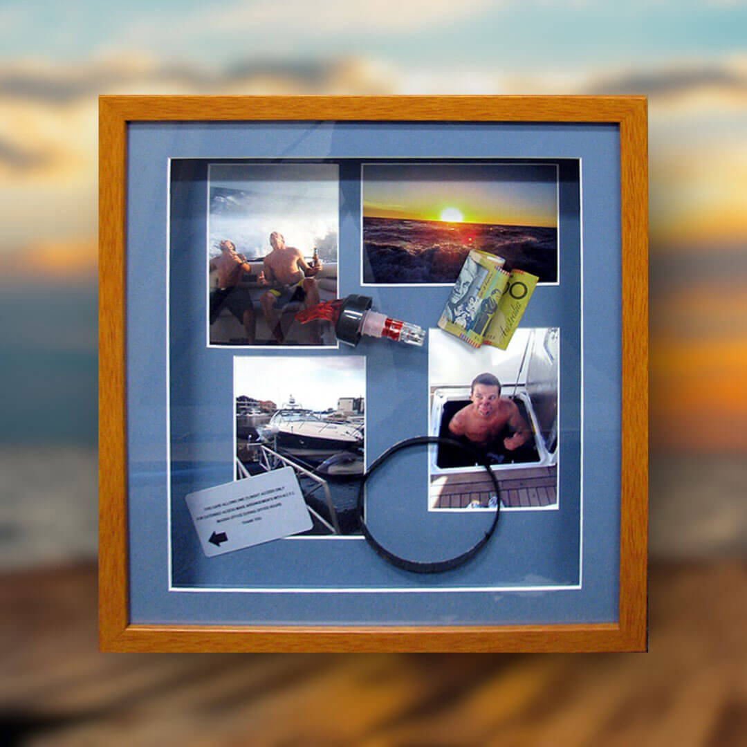 Sport fishing framed memorabilia