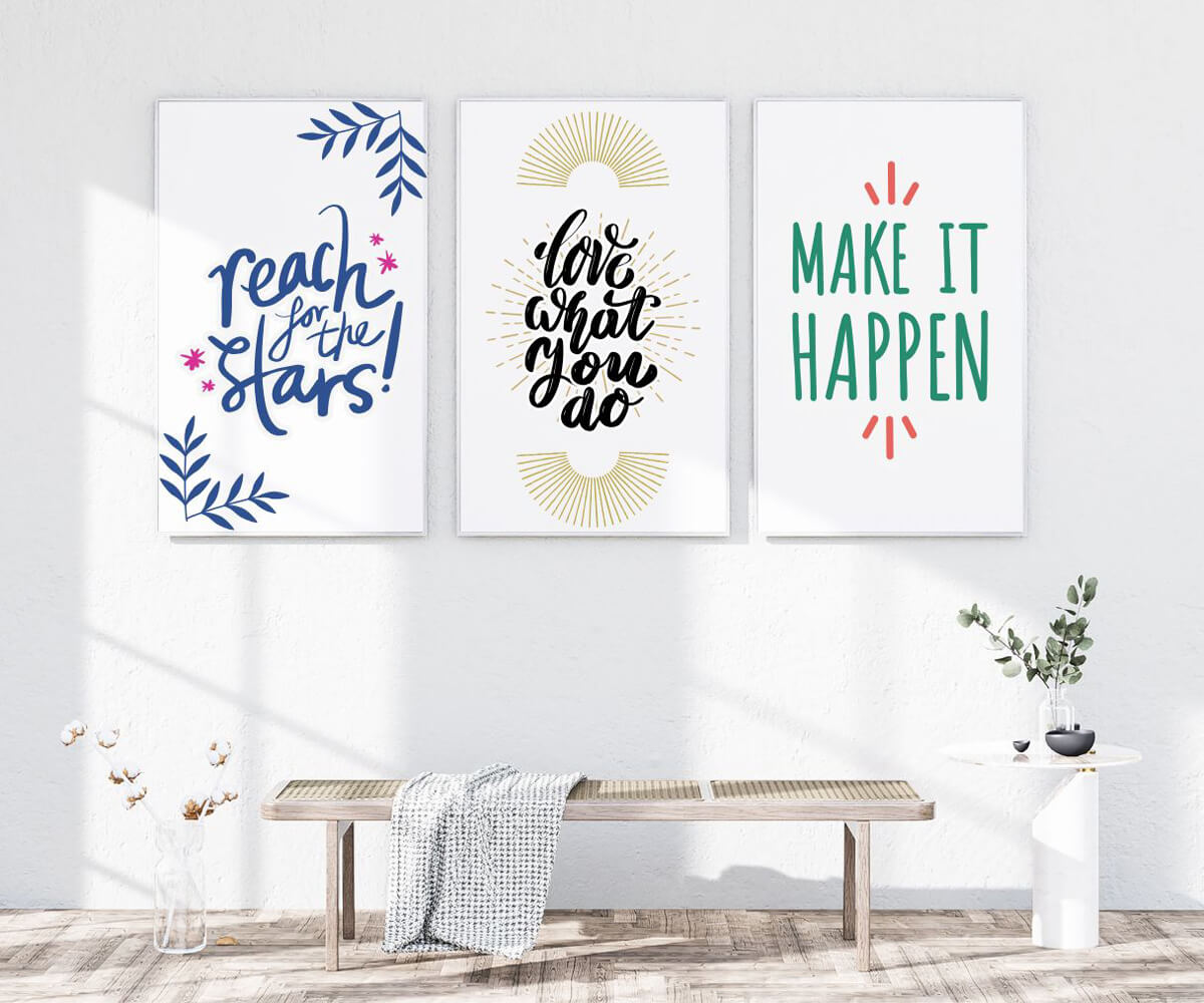 Wellbeing gallery walls