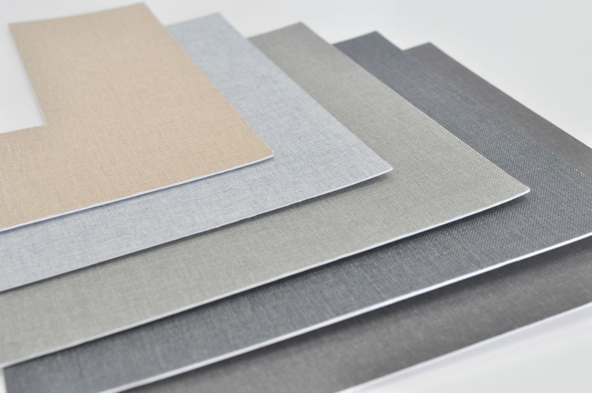 Matboards with texture and colour