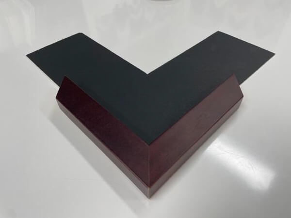 Mahogany moda frame Mahogany frame black mtboard