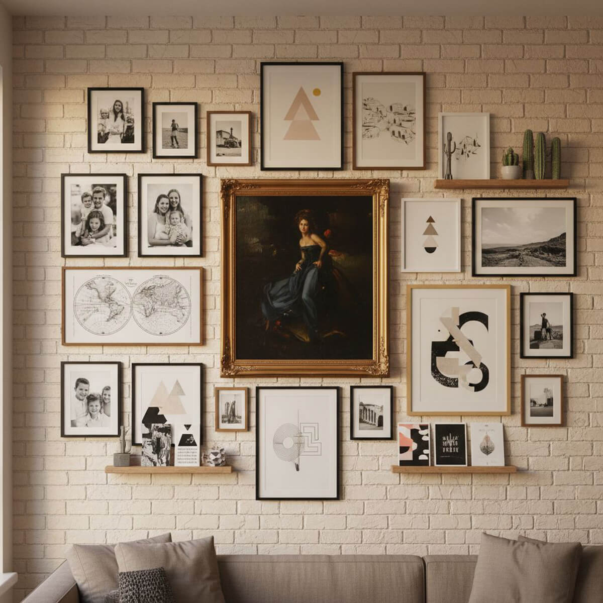 Large gallery walls and curated collections 2026