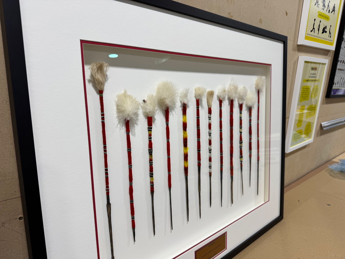 Float framed Solomon Islands arrowheads