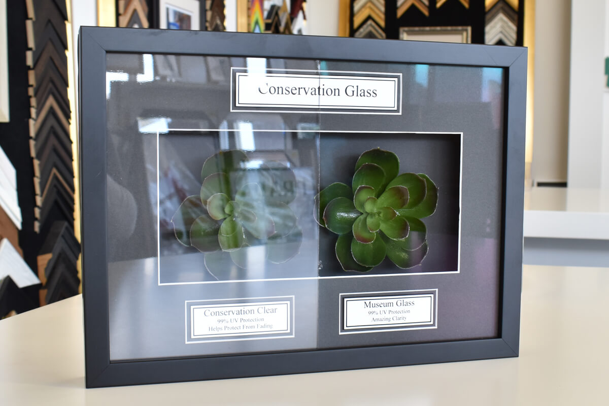 Clear framers glass and UV options