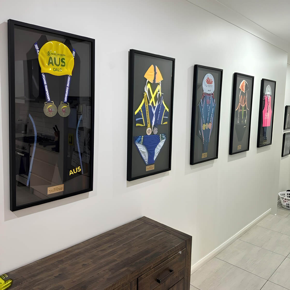 Framed surf lifesaving awards