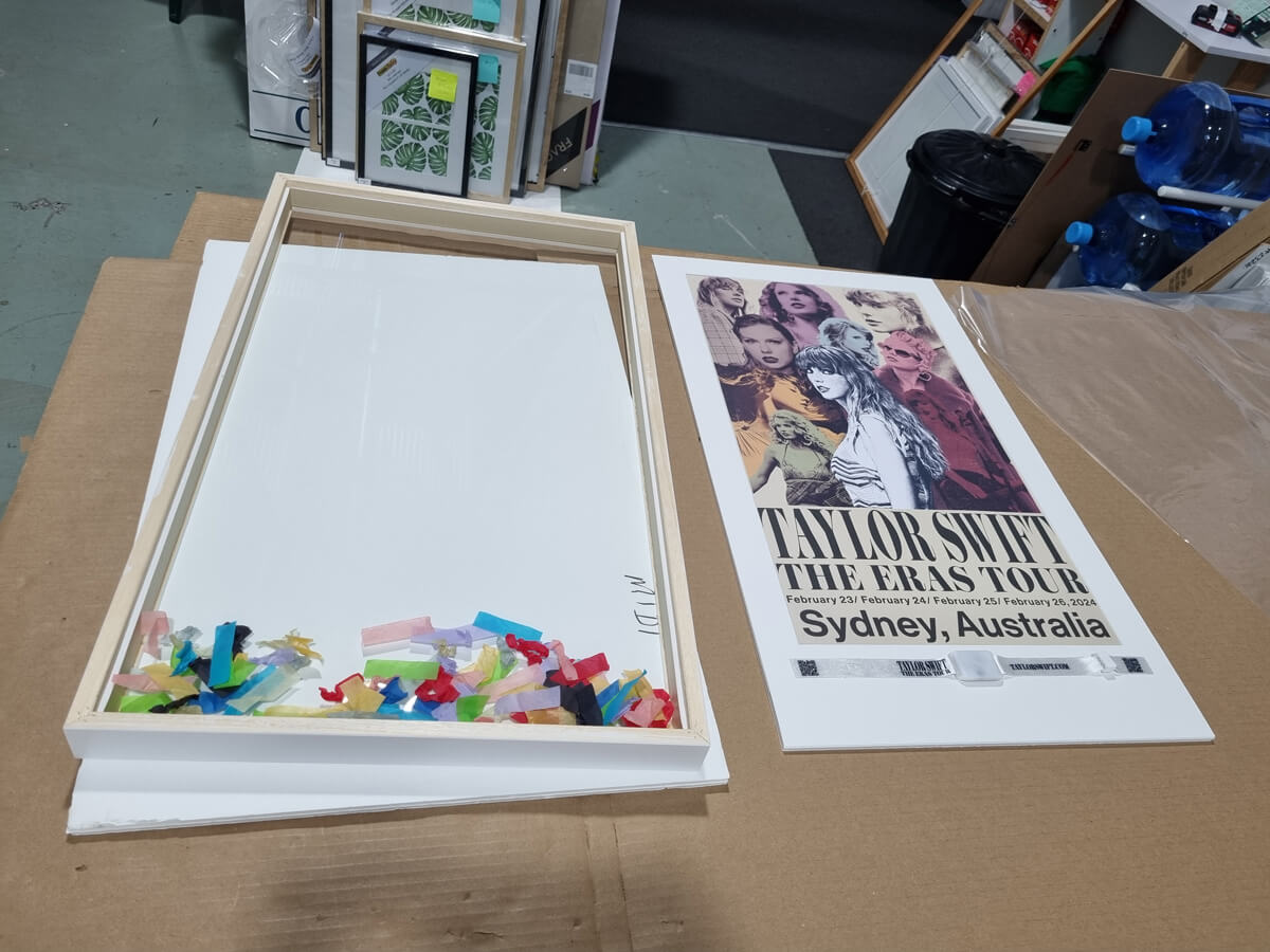 taylor swift poster confetti