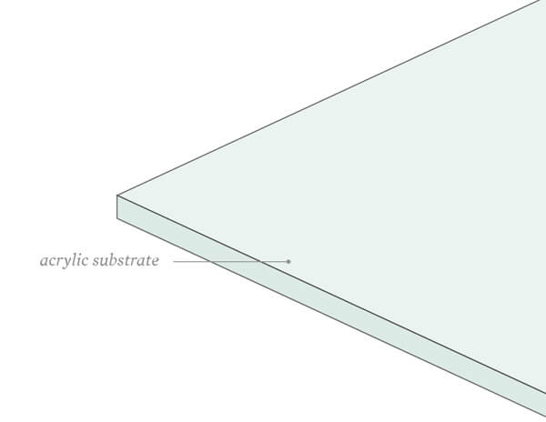 Conservation clear acrylic