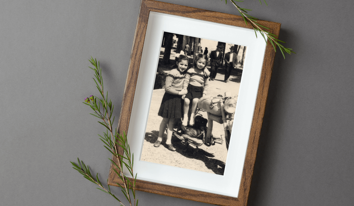 vintage photo framing