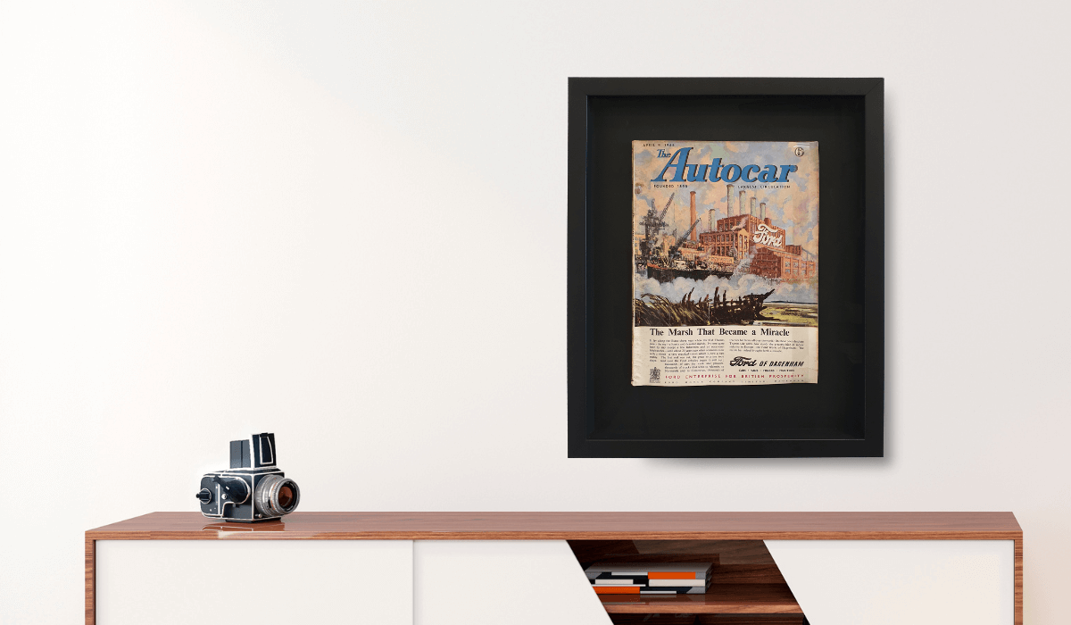 Vintage poster frame