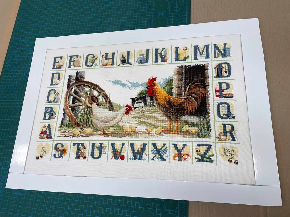 cross stitch framing