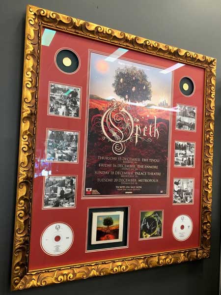 music memorabilia framing