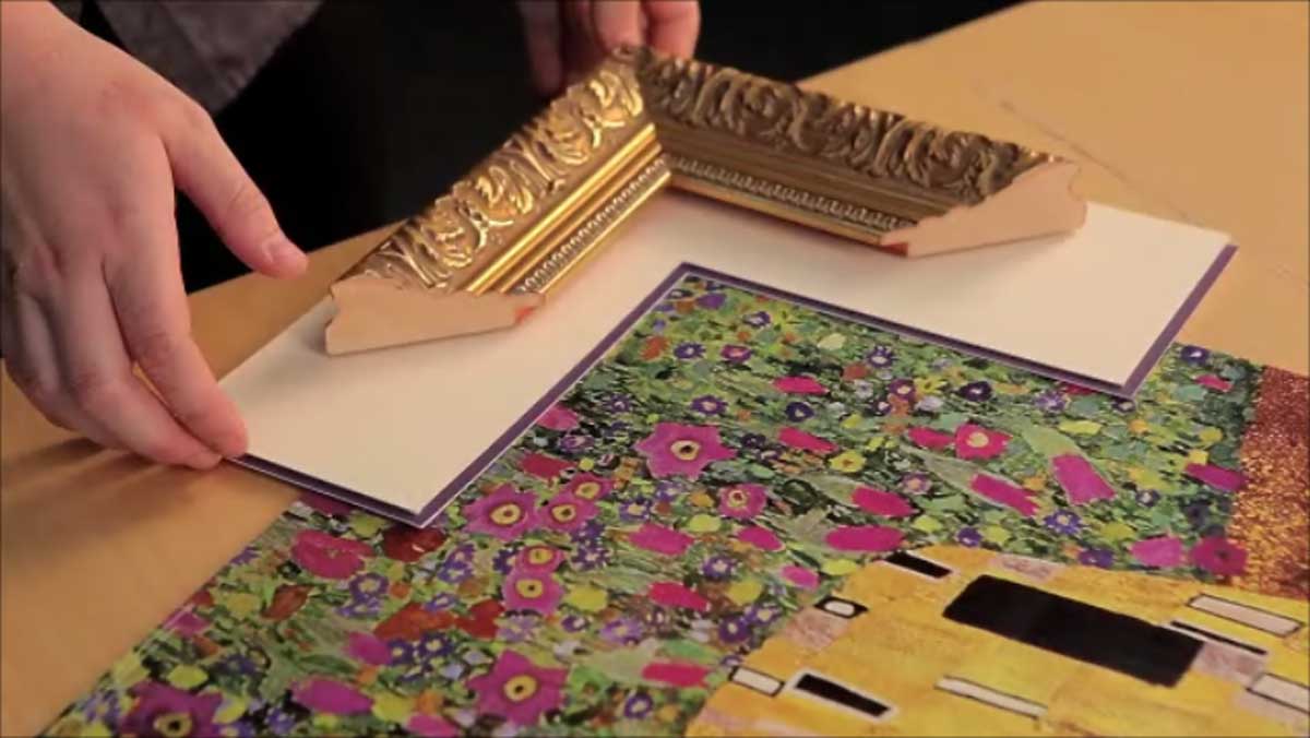 ornate wooden framing